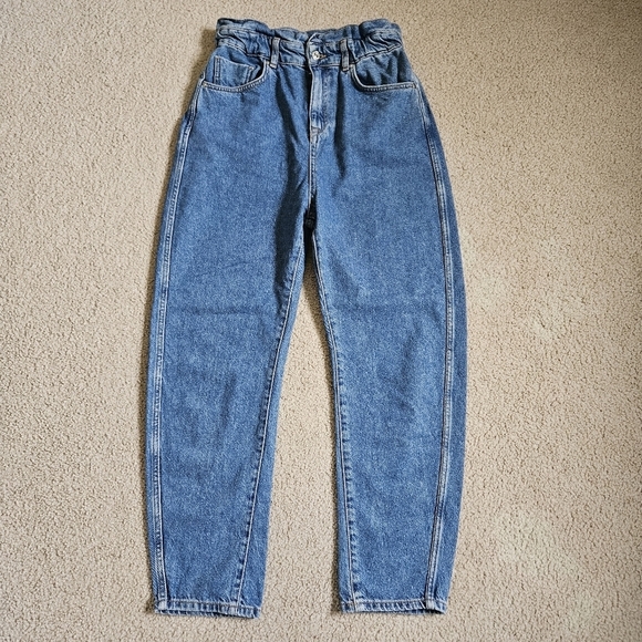 Mango Denim MNG Slouchy Slim Jeans High Rise 6 - Picture 1 of 12